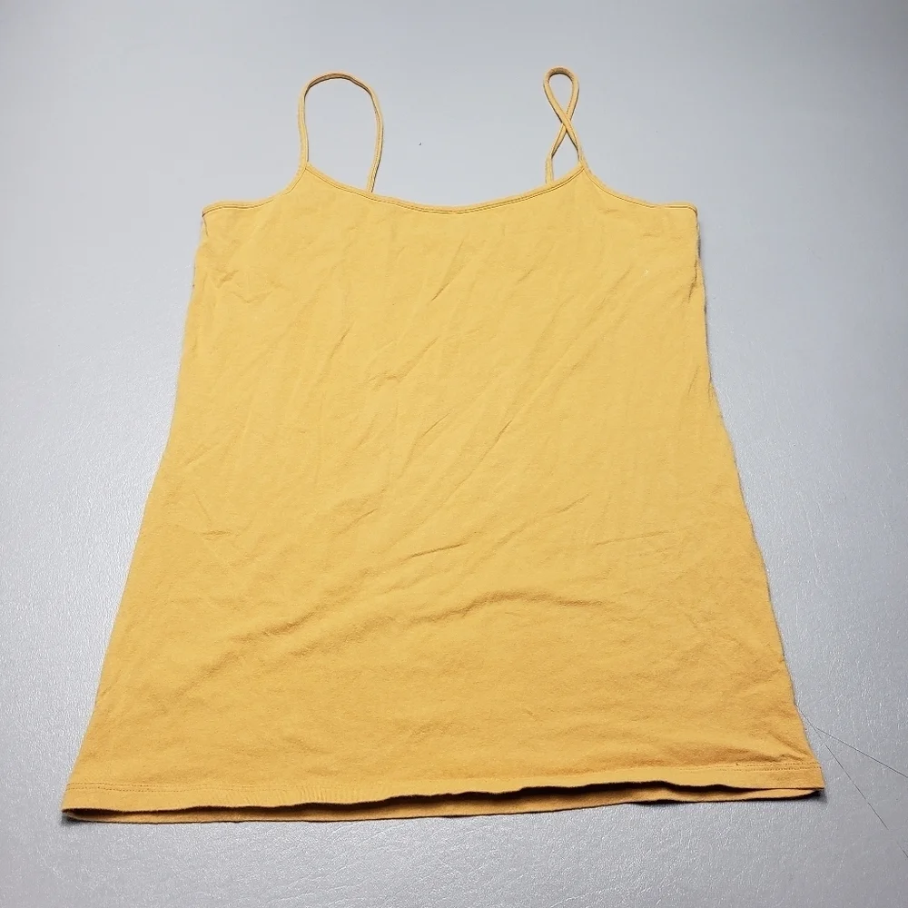 no boundaries mustard yellow spaghetti strap tank top women's size XL